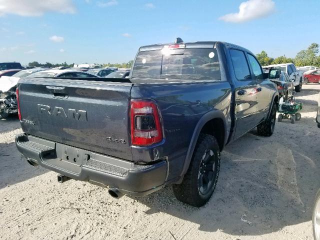 1C6SRFLT9KN839116 - 2019 RAM 1500 REBEL ნაცრისფერი ფოტო 4