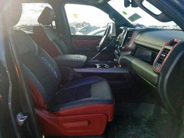 1C6SRFLT9KN839116 - 2019 RAM 1500 REBEL ნაცრისფერი ფოტო 5