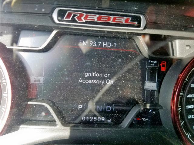 1C6SRFLT9KN839116 - 2019 RAM 1500 REBEL ნაცრისფერი ფოტო 8