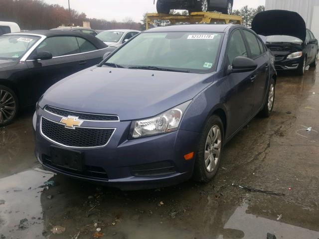 1G1PA5SG3E7469562 - 2014 CHEVROLET CRUZE LS BLUE photo 2