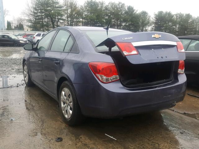 1G1PA5SG3E7469562 - 2014 CHEVROLET CRUZE LS BLUE photo 3