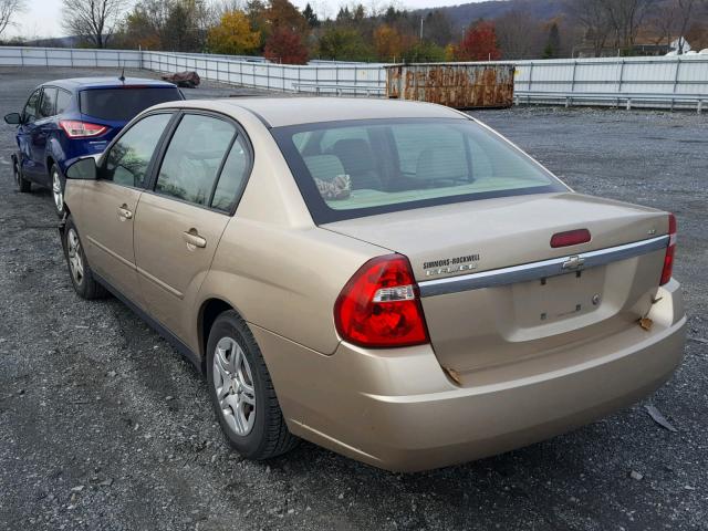 1G1ZS51F76F282458 - 2006 CHEVROLET MALIBU LS 金色 照片 3