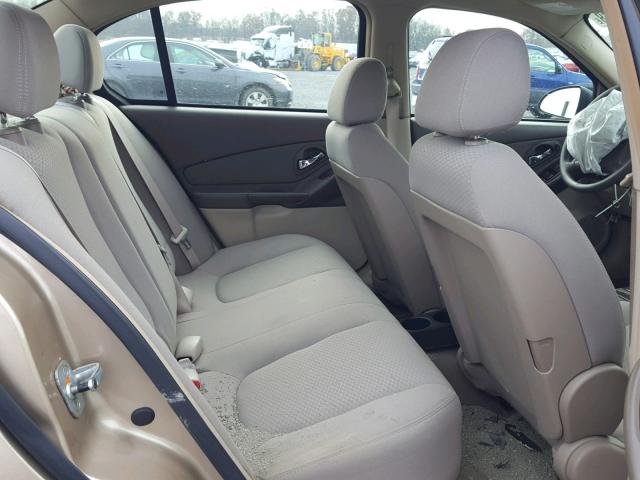 1G1ZS51F76F282458 - 2006 CHEVROLET MALIBU LS 金色 照片 6