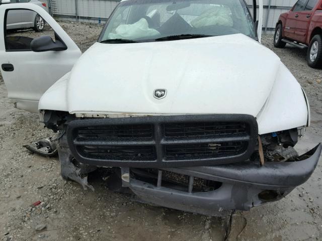 1D7GL12K64S639106 - 2004 DODGE DAKOTA SXT WHITE photo 7