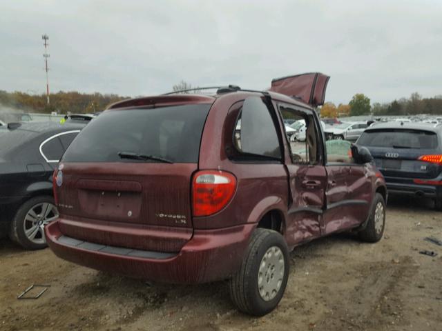 1C4GJ45313B225817 - 2003 CHRYSLER VOYAGER LX BURGUNDY photo 4