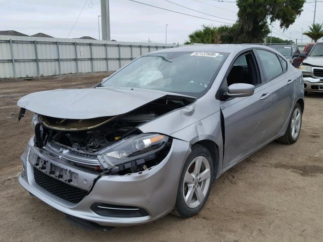 1C3CDFBB2FD172975 - 2015 DODGE DART SXT GRAY photo 2