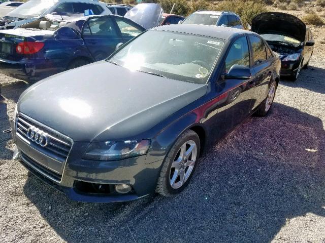 WAULF78K09A083721 - 2009 AUDI A4 2.0T QU BLUE photo 2