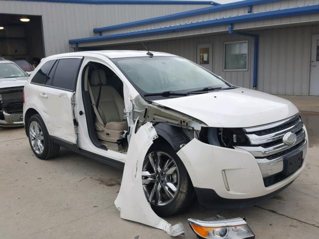 2FMDK3JC7CBA03319 - 2012 FORD EDGE SEL WHITE photo 1