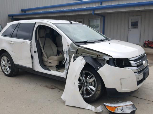 2FMDK3JC7CBA03319 - 2012 FORD EDGE SEL WHITE photo 9