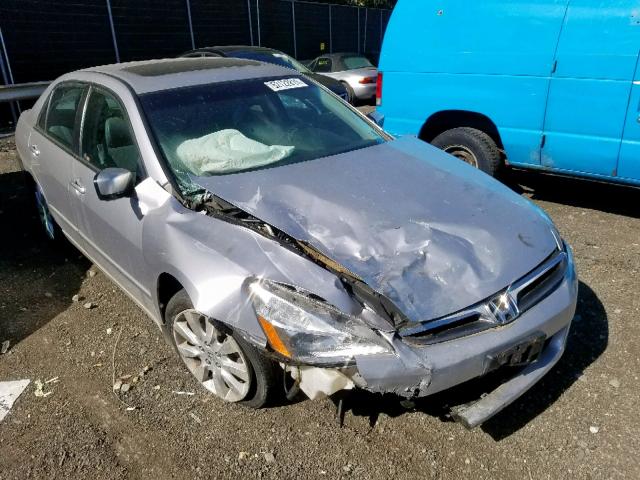 1HGCM66857A026018 - 2007 HONDA ACCORD EX SILVER photo 1