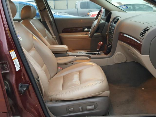 1LNHM86S9YY921561 - 2000 LINCOLN LS BURGUNDY photo 5