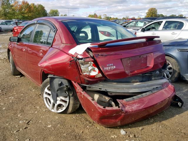 1G8AL52F54Z106935 - 2004 SATURN ION LEVEL RED photo 3