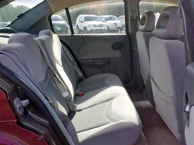 1G8AL52F54Z106935 - 2004 SATURN ION LEVEL RED photo 6