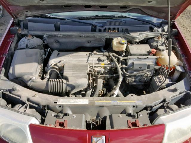 1G8AL52F54Z106935 - 2004 SATURN ION LEVEL RED photo 7