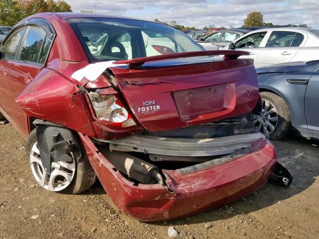 1G8AL52F54Z106935 - 2004 SATURN ION LEVEL RED photo 9