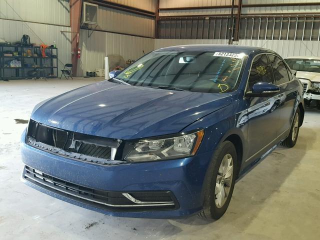 1VWAT7A38GC007782 - 2016 VOLKSWAGEN PASSAT S BLUE photo 2