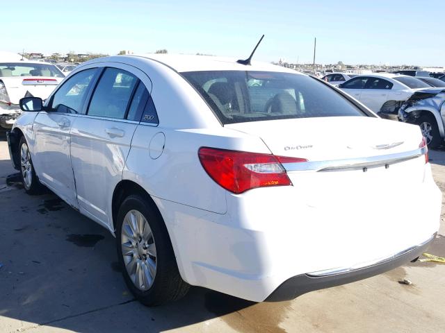 1C3CCBAB2EN213028 - 2014 CHRYSLER 200 LX WHITE photo 3