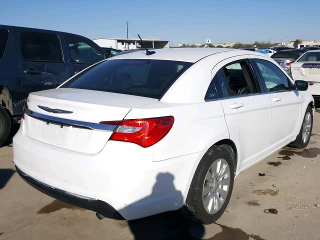 1C3CCBAB2EN213028 - 2014 CHRYSLER 200 LX WHITE photo 4