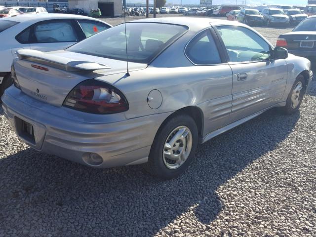 1G2NE12T9XM901668 - 1999 PONTIAC GRAND AM S SILVER photo 4