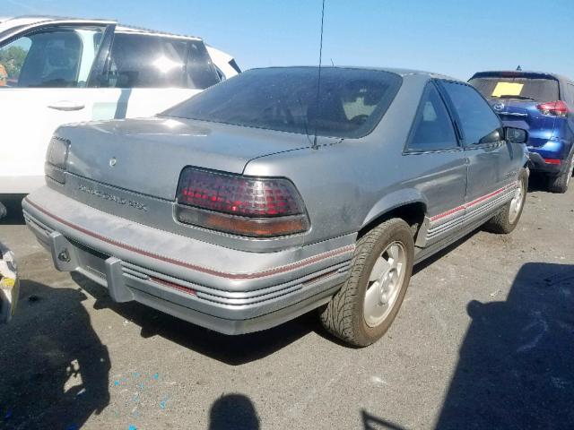 1G2WJ14TXNF222488 - 1992 PONTIAC GRAND PRIX GRAY photo 4