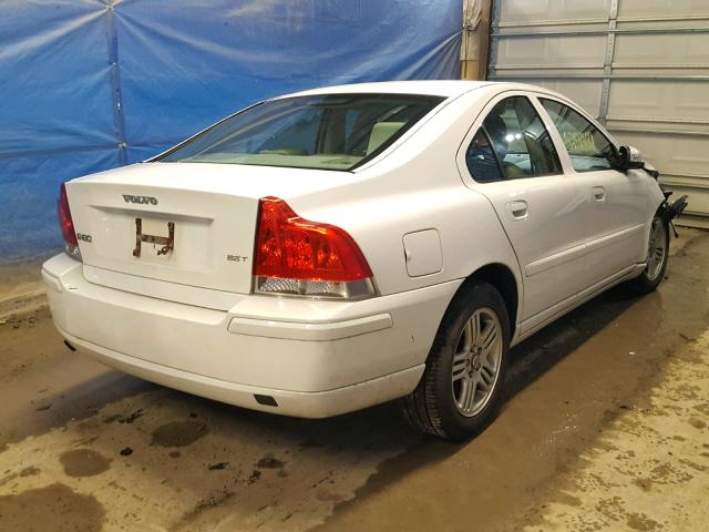 YV1RS592572634786 - 2007 VOLVO S60 2.5T WHITE photo 4