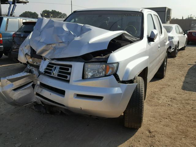 2HJYK16426H566710 - 2006 HONDA RIDGELINE SILVER photo 2