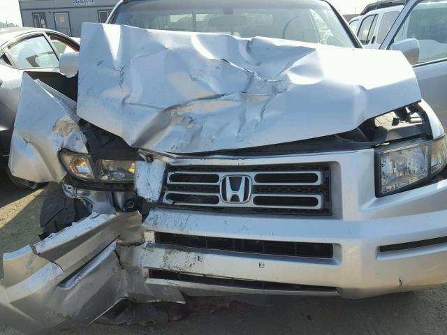 2HJYK16426H566710 - 2006 HONDA RIDGELINE SILVER photo 7