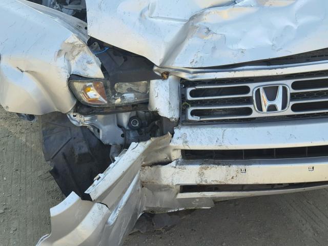 2HJYK16426H566710 - 2006 HONDA RIDGELINE SILVER photo 9