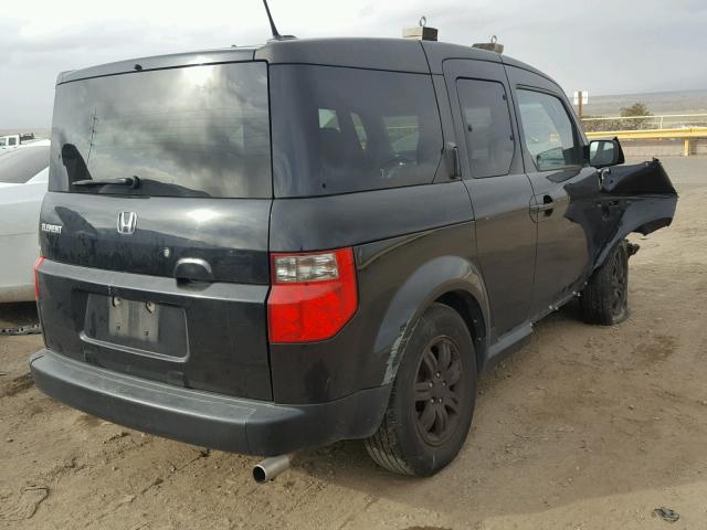 5J6YH27716L004053 - 2006 HONDA ELEMENT EX BLACK photo 4