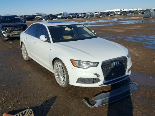 WAUHGAFC9EN014198 - 2014 AUDI A6 PRESTIG WHITE photo 1