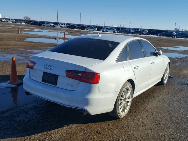 WAUHGAFC9EN014198 - 2014 AUDI A6 PRESTIG WHITE photo 4