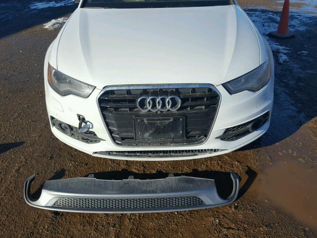 WAUHGAFC9EN014198 - 2014 AUDI A6 PRESTIG WHITE photo 9