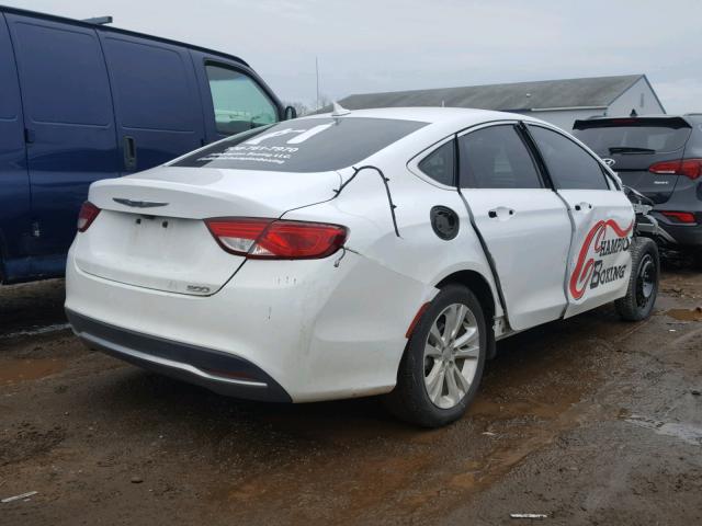 1C3CCCAB8GN171828 - 2016 CHRYSLER 200 LIMITE WHITE photo 4