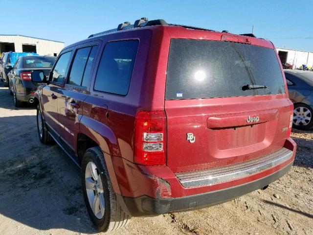 1C4NJPCB3DD169744 - 2013 JEEP PATRIOT LI RED photo 3