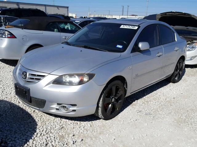 JM1BK323141203149 - 2004 MAZDA 3 S GRAY photo 2