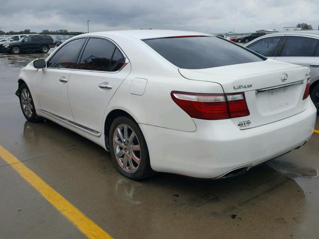 JTHBL46F585073574 - 2008 LEXUS LS 460 WHITE photo 3