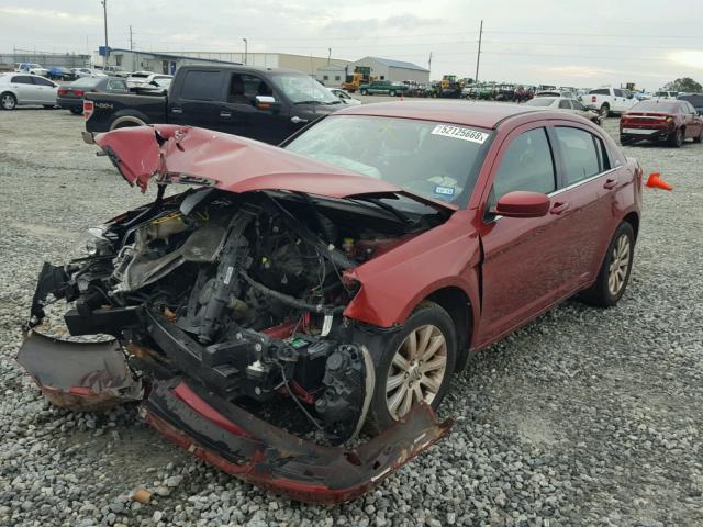 1C3CCBBB3DN764680 - 2013 CHRYSLER 200 TOURIN RED photo 2