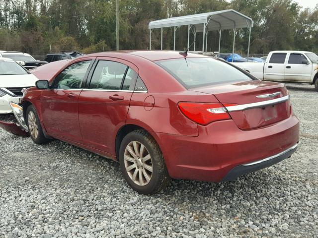 1C3CCBBB3DN764680 - 2013 CHRYSLER 200 TOURIN RED photo 3