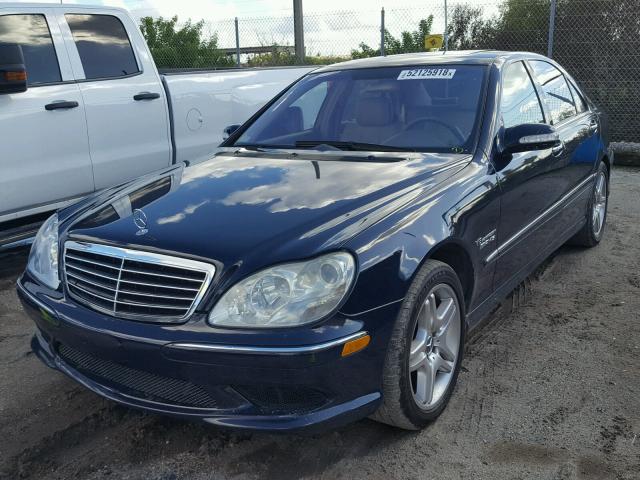 WDBNG74J84A406023 - 2004 MERCEDES-BENZ S 55 AMG BLUE photo 2