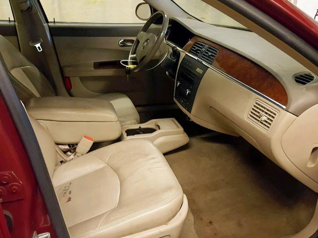 2G4WD562751228394 - 2005 BUICK LACROSSE C BURGUNDY photo 5