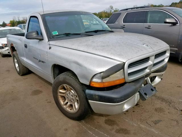 1B7FL26X31S114758 - 2001 DODGE DAKOTA SILVER photo 1