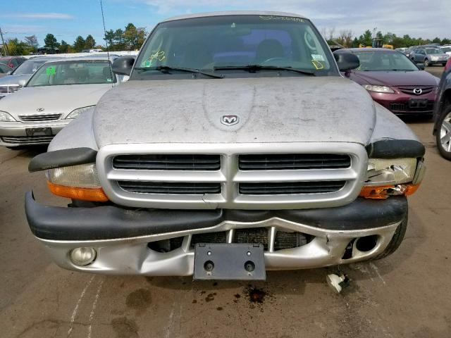 1B7FL26X31S114758 - 2001 DODGE DAKOTA SILVER photo 7