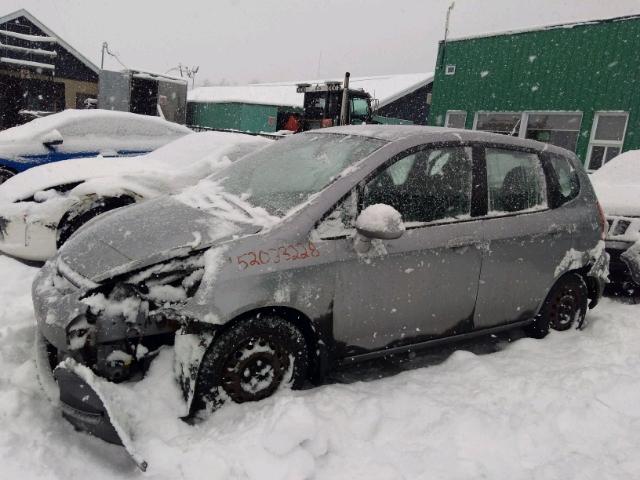 JHMGD38468S802627 - 2008 HONDA FIT GRAY photo 2