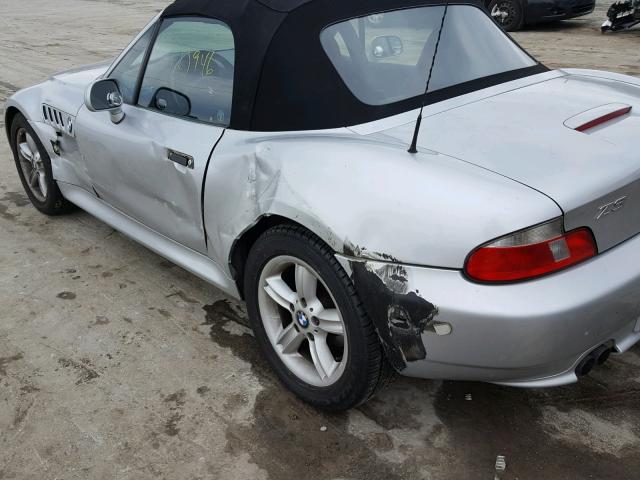 4USCH934XYLF84844 - 2000 BMW Z3 2.3 SILVER photo 9