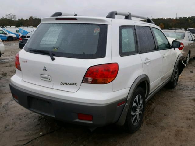 JA4LX31G73U028259 - 2003 MITSUBISHI OUTLANDER WHITE photo 4