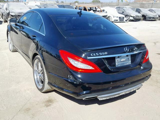 WDDLJ7DB8CA048574 - 2012 MERCEDES-BENZ CLS 550 BLACK photo 3