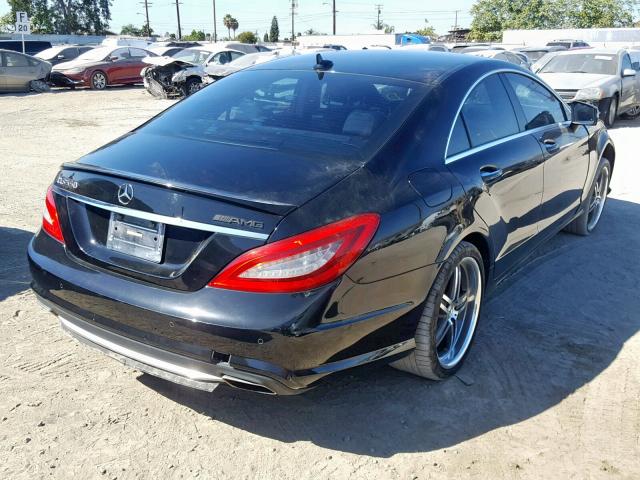 WDDLJ7DB8CA048574 - 2012 MERCEDES-BENZ CLS 550 BLACK photo 4