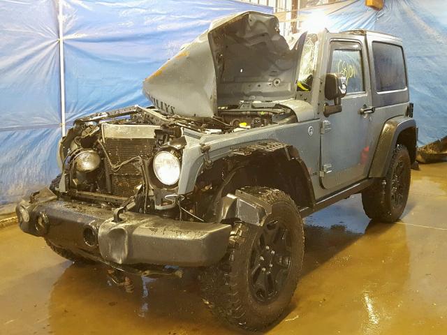 1C4AJWAGXFL551706 - 2015 JEEP WRANGLER S GRAY photo 2