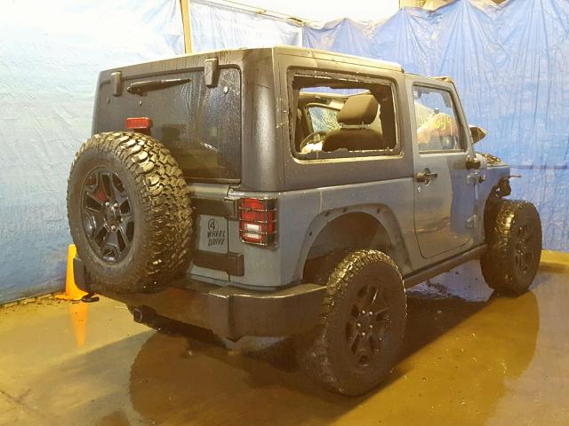 1C4AJWAGXFL551706 - 2015 JEEP WRANGLER S GRAY photo 4