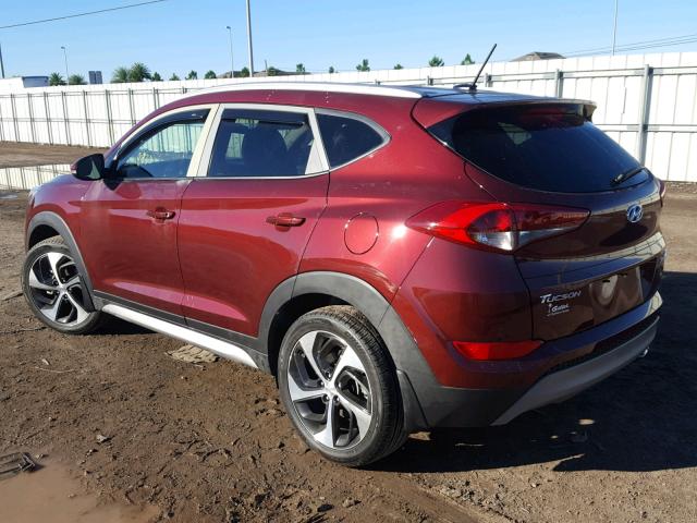 KM8J33A23HU368539 - 2017 HYUNDAI TUCSON LIM BURGUNDY photo 3